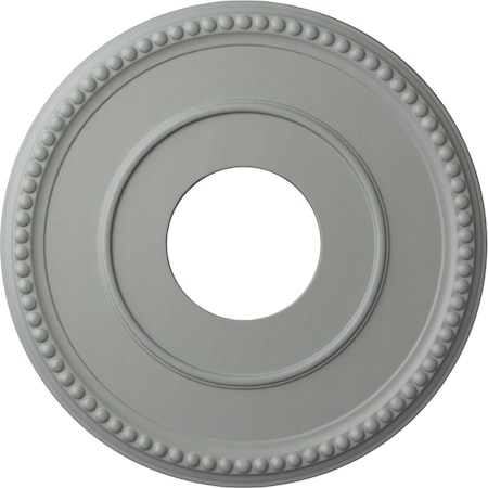 Ekena Millwork Bradford Ceiling Medallion (Fits Canopies up to 6 5/8"), 12 1/2"OD x 3 7/8"ID x 3/4"P, Primed White CM12BR